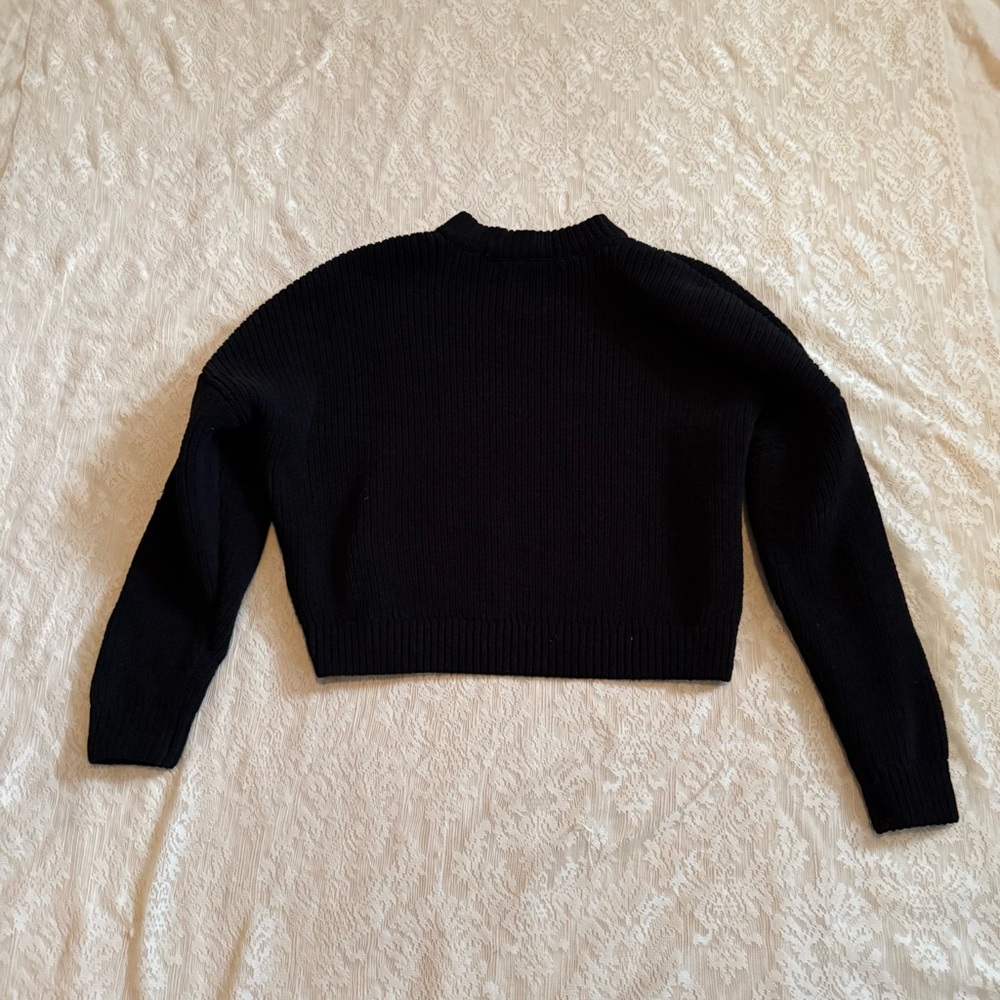 Abercrombie & Fitch crewneck ribbed cropped sweater - Picture 7 of 8